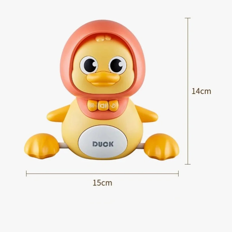 Baby Crawling Toy – Musical Walking Duck with Night Light, Interactive Early Learning Gift.