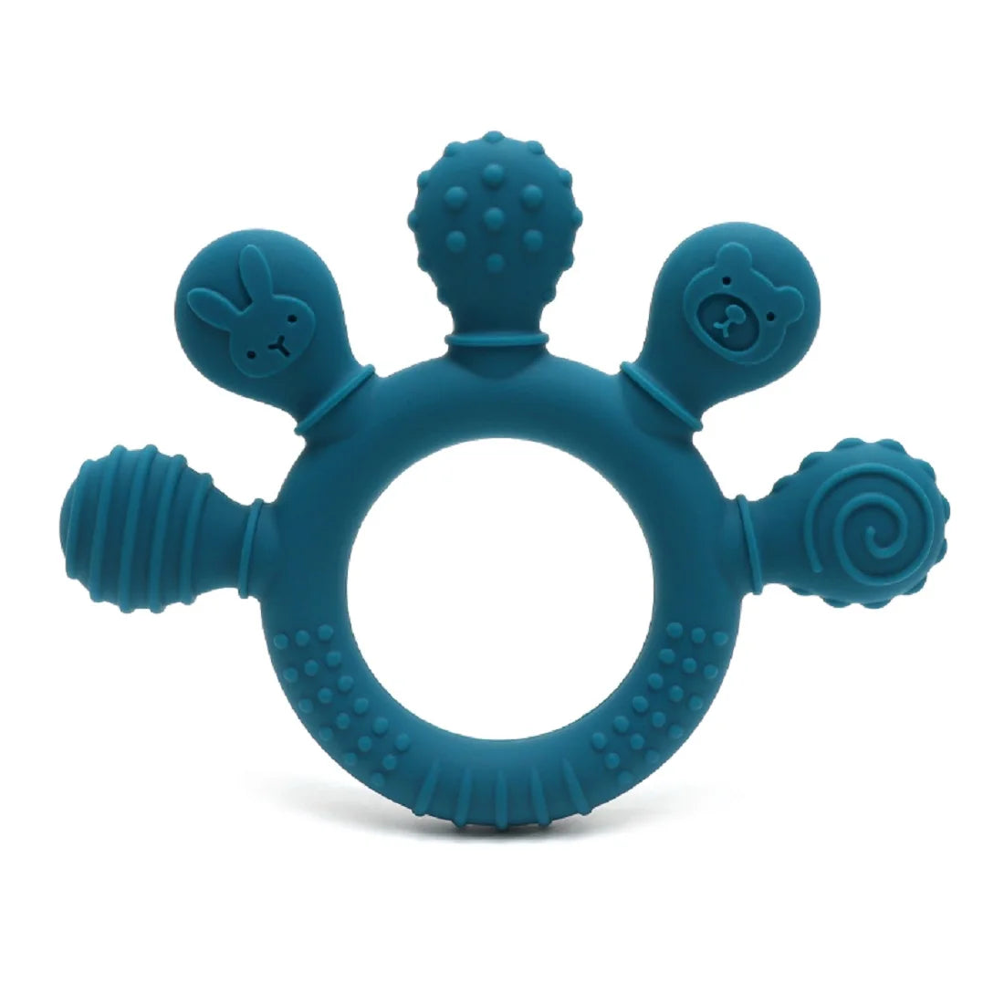 Silicone Baby Teether – Soothing Chew Toy for 0-12 Months