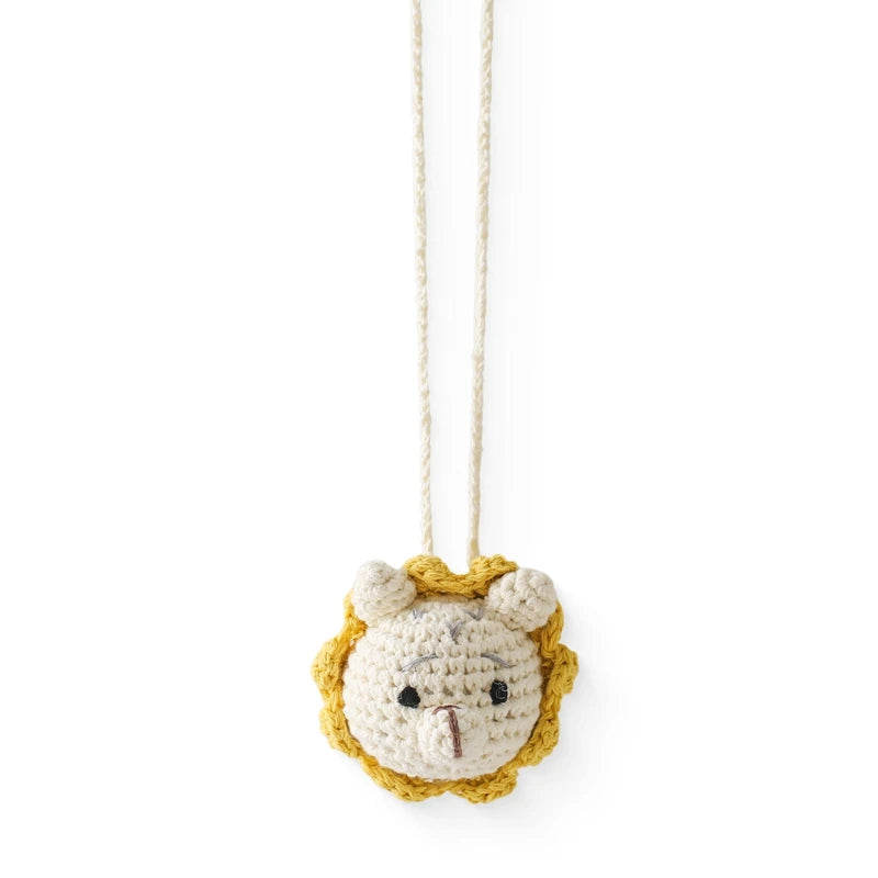 Handmade Crochet Rattle Pendant – Montessori Baby Gym Toy