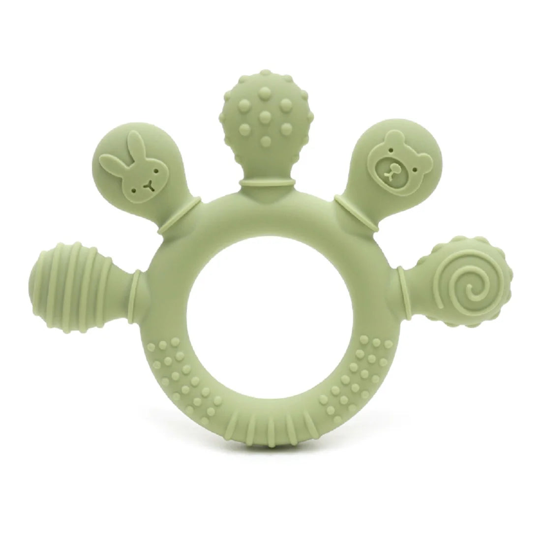 Silicone Baby Teether – Soothing Chew Toy for 0-12 Months