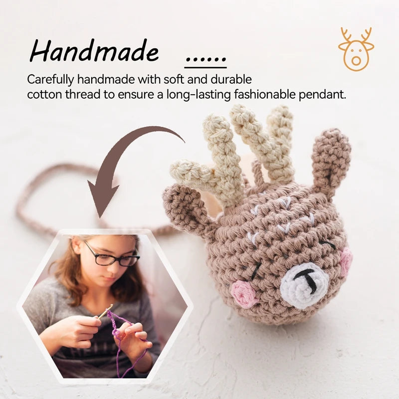 Handmade Crochet Rattle Pendant – Montessori Baby Gym Toy