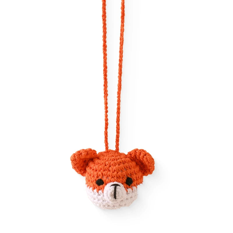 Handmade Crochet Rattle Pendant – Montessori Baby Gym Toy