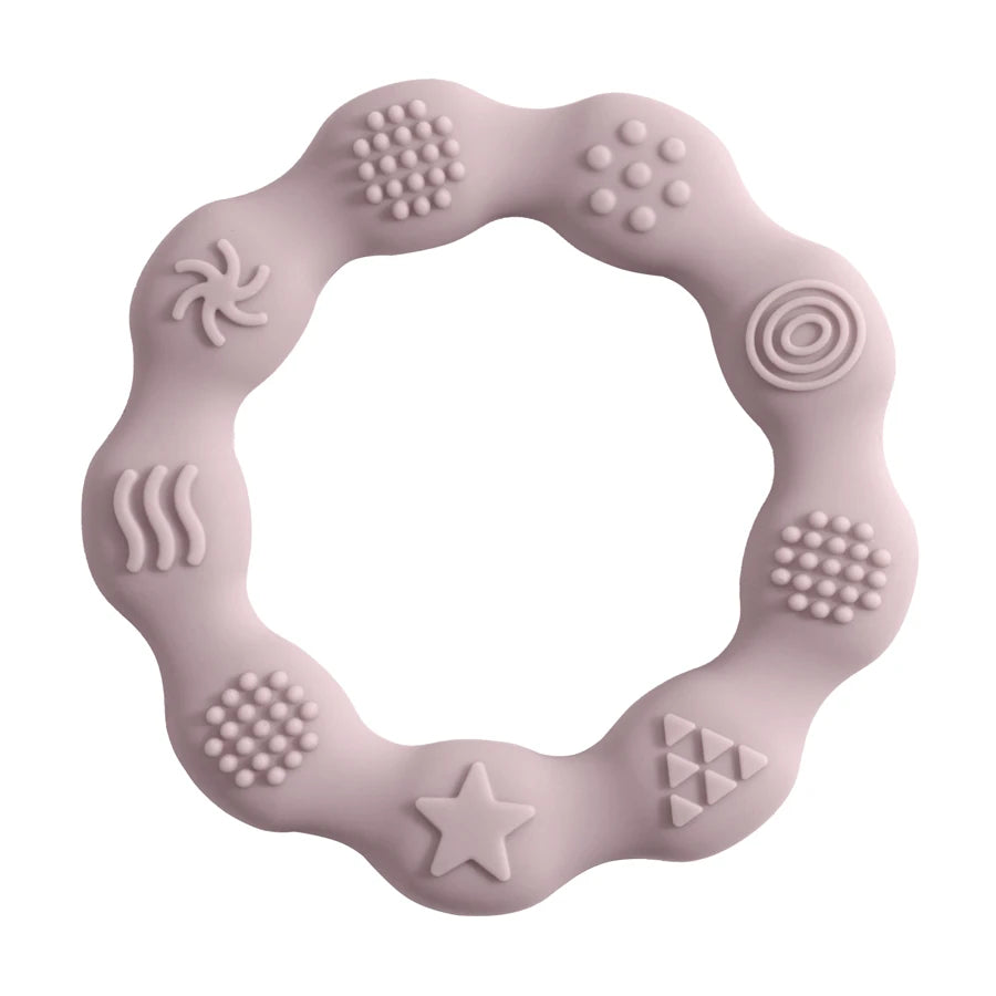 Baby Teether – Food-Grade Silicone, BPA-Free, Tactile Grip, Newborn Teething Toy, Baby Shower Gift