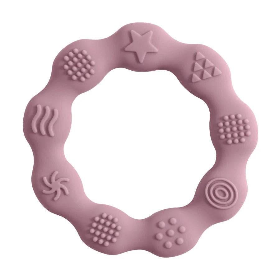 Baby Teether – Food-Grade Silicone, BPA-Free, Tactile Grip, Newborn Teething Toy, Baby Shower Gift