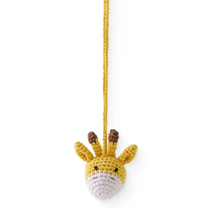 Handmade Crochet Rattle Pendant – Montessori Baby Gym Toy