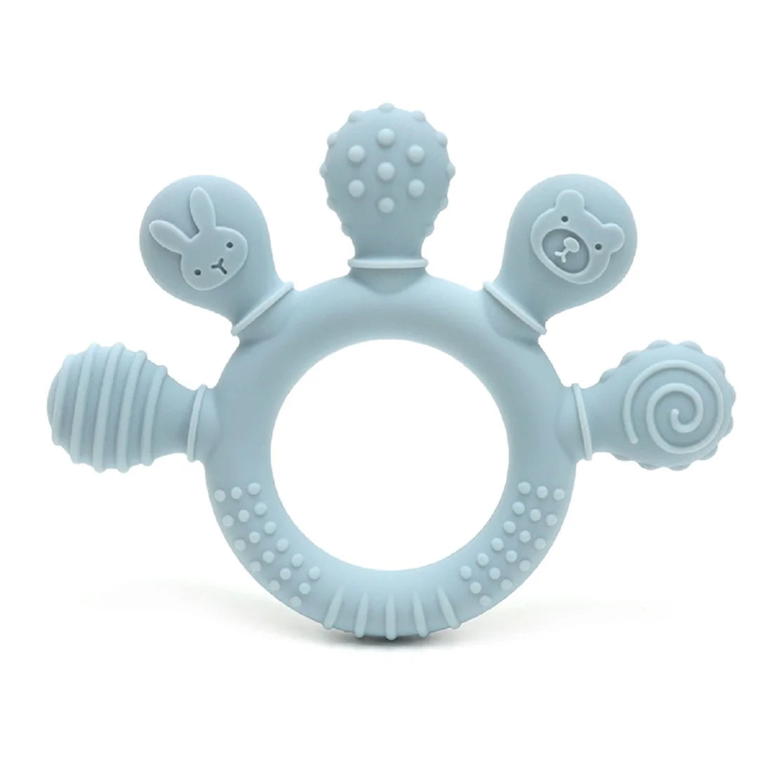 Silicone Baby Teether – Soothing Chew Toy for 0-12 Months